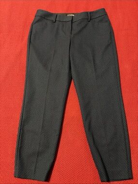 Express Women’s Dark Navy Textured Dress Pants